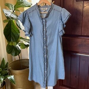 NWT soft blue denim dress by Rockin' C, women's western apparel line